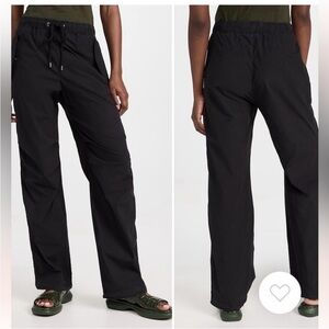 James perse black parachute pants